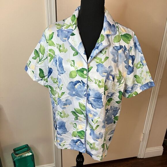 Weddingstar Floral Print Pajama Top size Small - Picture 3 of 4